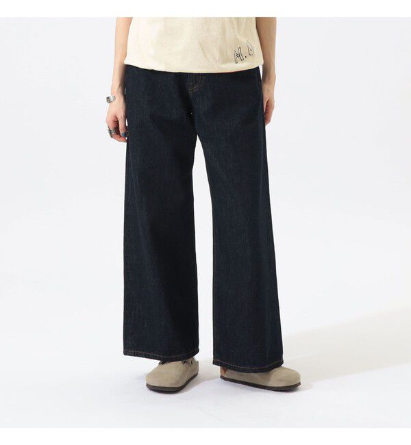 BEAMSBOY「ワイド デニム パンツ」|チノ|