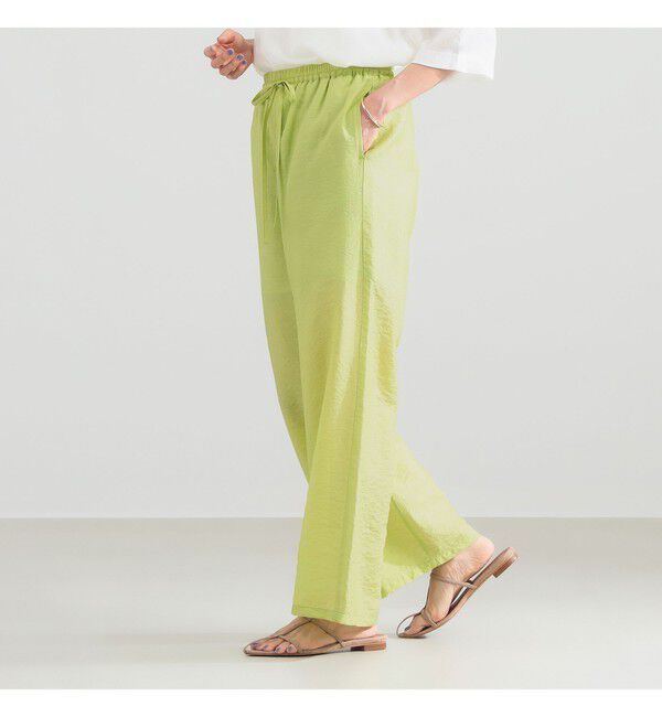 Demi-Luxe BEAMS 「レーヨンリネン ドロスト イージーパンツ」|チノ|