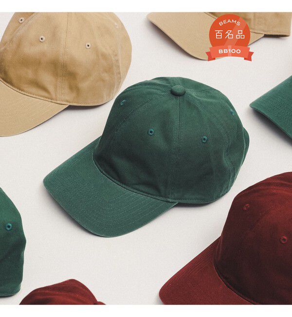BEAMS「BEAMS / ベーシック ベースボール キャップ」|ハット|GREEN