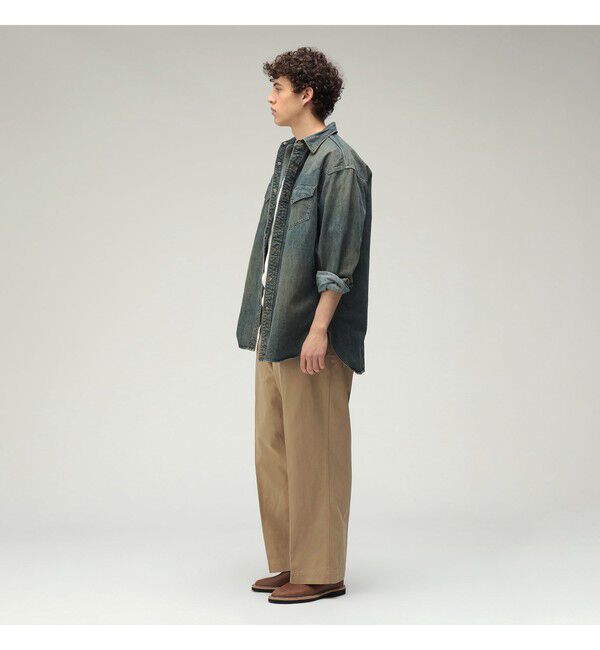BEAMS PLUS「ダブルダイ デニム ウエスタン シャツ」|シャツ・ブラウス|