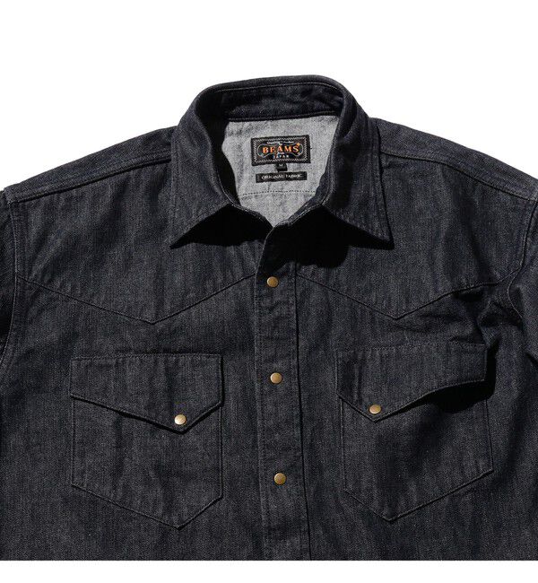 BEAMS PLUS「ダブルダイ デニム ウエスタン シャツ」|シャツ・ブラウス|