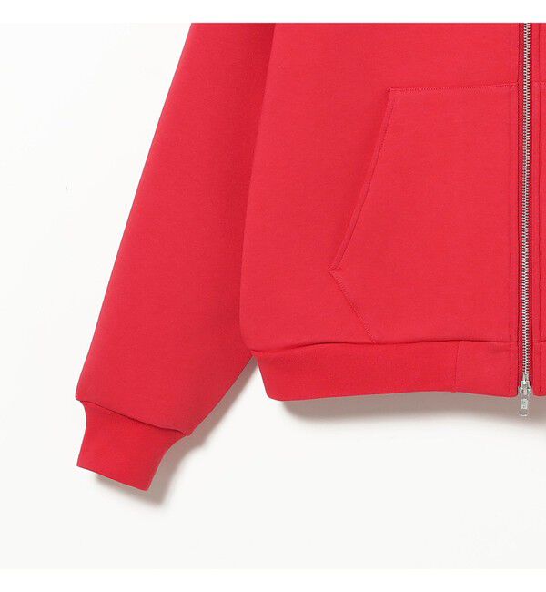 BEAMS「フルフェイス ジップアップ フーディ 【ワイドショートフィット】」|スウェット・ジャージ|