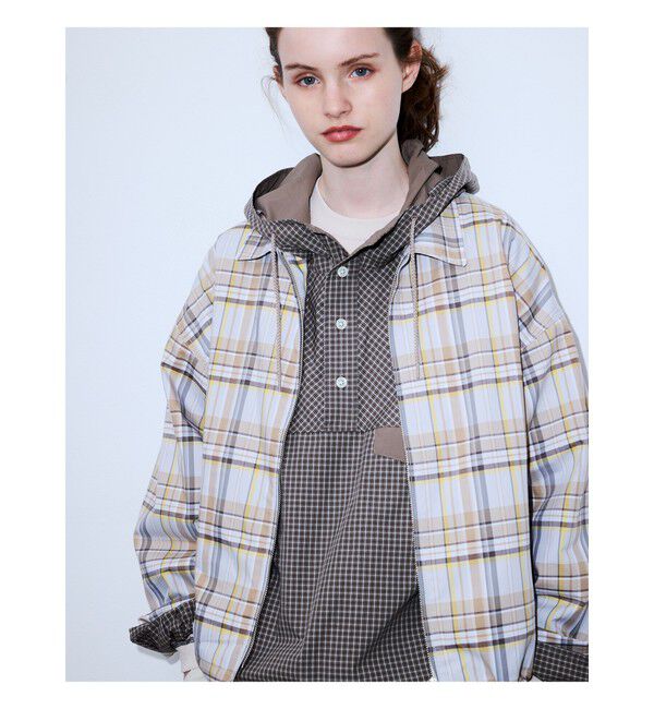 BEAMS「Check Pullover Anorack」|ブルゾン・スタジャン|