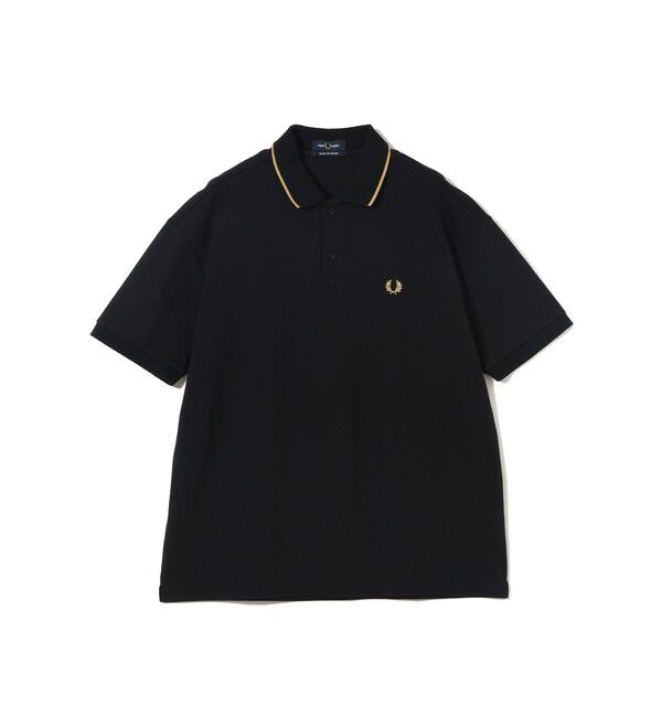 BEAMS「FRED PERRY / 【別注】リラックスフィット ピケ ポロシャツ」|ポロシャツ|BLACK