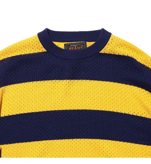 BEAMS PLUS「Crew Rugger Stripe」|ニット・セーター|