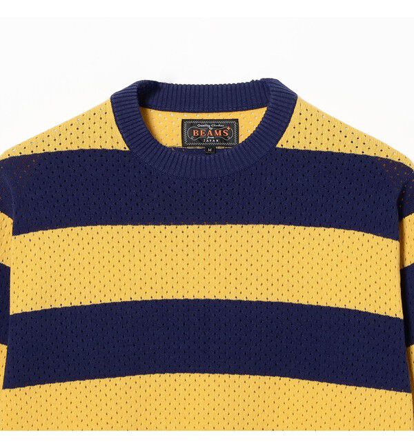 BEAMS PLUS「Crew Rugger Stripe」|ニット・セーター|