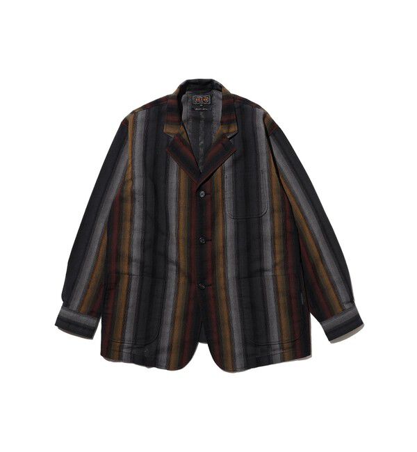 BEAMS PLUS「4B Cuffs Jacket Ombre Stripe」|テーラードジャケット|