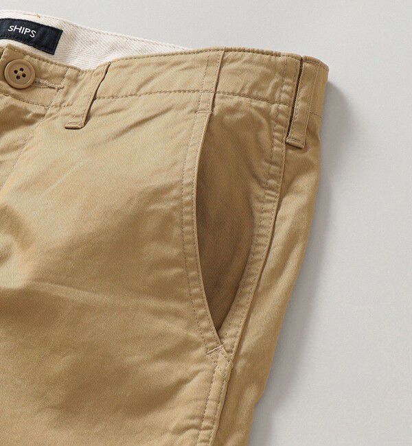 SHIPS「SHIPS:〈抗菌加工〉japan quality カラー テーパード スリム チノパンツ」|チノ|