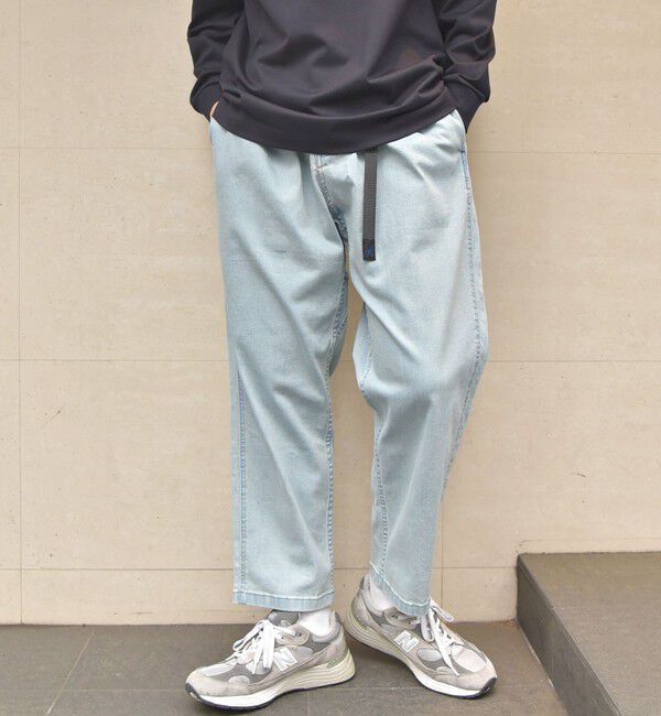 SHIPS any「【SHIPS any別注】Gramicci: オーガニックコットン ルーズテーパード ストレッチ デニム パンツ◇」|デニム|