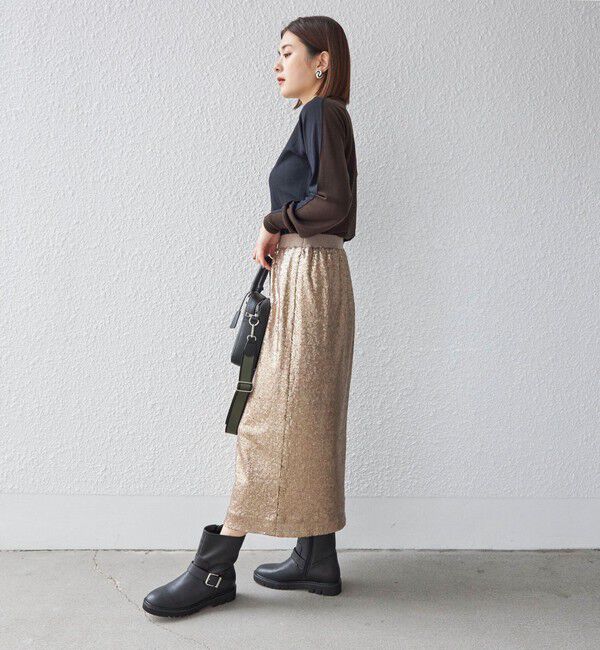 SHIPS for women「TORRAZZO DONNA:スパンコール スカート」|スカート|