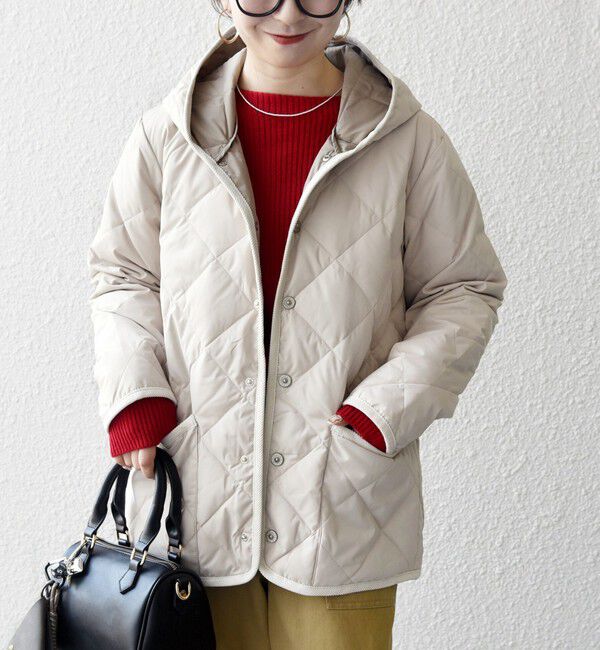 SHIPS any「【SHIPS any別注】TAION:〈手洗い可能〉パイピング フード ジャケット」|ダウン|