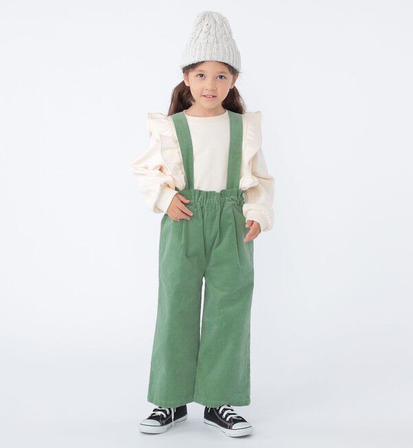 SHIPS KIDS「SHIPS KIDS:100～130cm / コーデュロイ ストラップ ワイド パンツ」|その他|