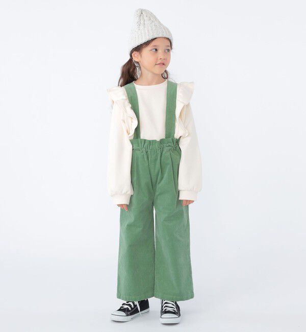 SHIPS KIDS「SHIPS KIDS:100～130cm / コーデュロイ ストラップ ワイド パンツ」|その他|