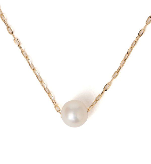 SHIPS for women「18K シャインカット 淡水パール ネックレス」|ネックレス|ゴールド