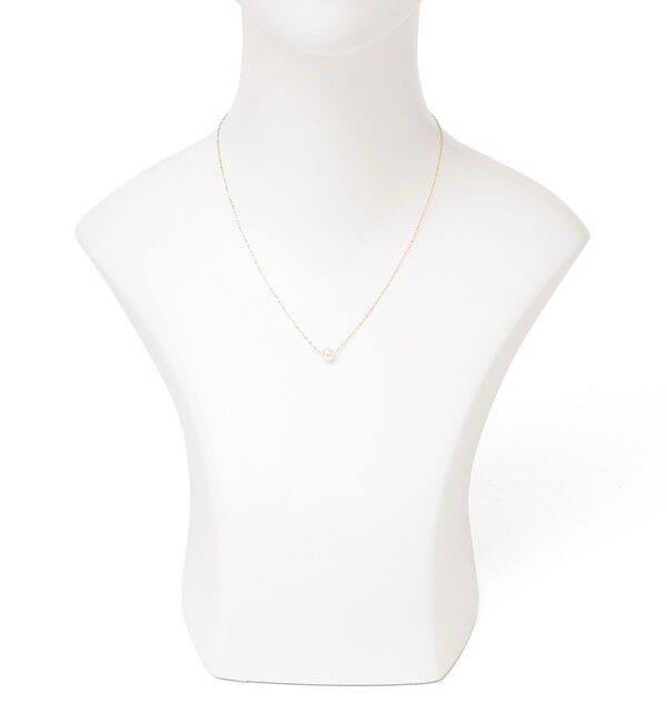 SHIPS for women「18K シャインカット 淡水パール ネックレス」|ネックレス|