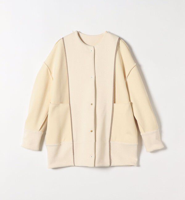 SHIPS any「SHIPS any:〈洗濯機可能〉ダブルジャージー ノーカラー コート」|ノーカラージャケット|