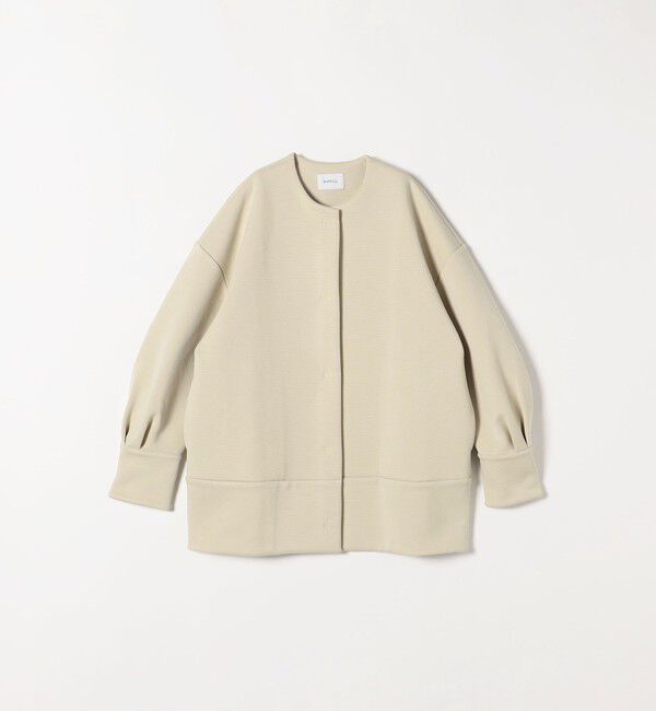 SHIPS any「SHIPS any:〈洗濯機可能〉ダブルジャージー ノーカラー コート」|ノーカラージャケット|