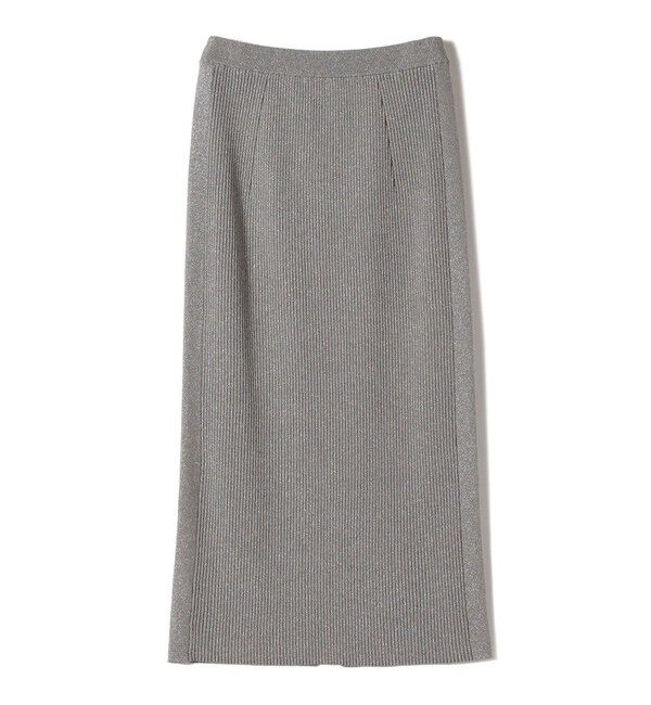 SHIPS for women「【WEB限定】〈手洗い可能〉ラメ リブ ニット スカート」|スカート|