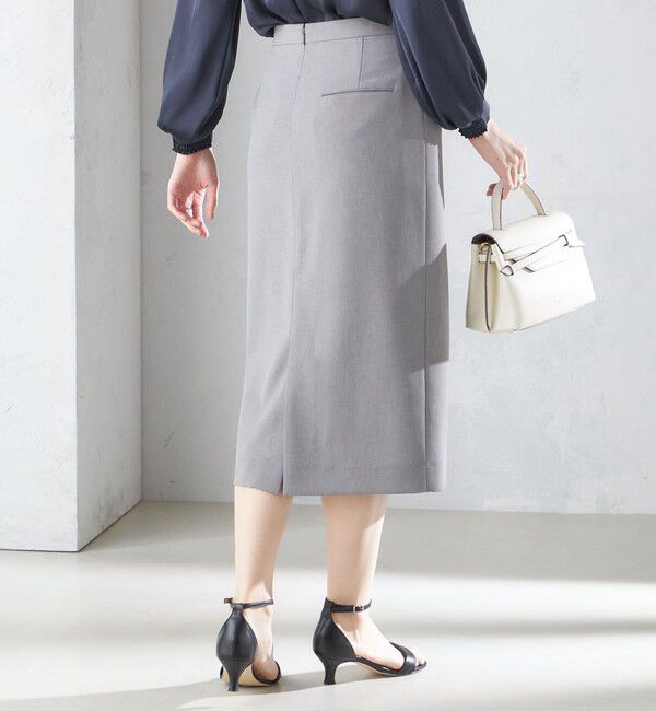 SHIPS for women「〈手洗い可能／撥水加工／接触冷感〉フロント ステッチ タイト スカート（セットアップ対応）」|スカート|