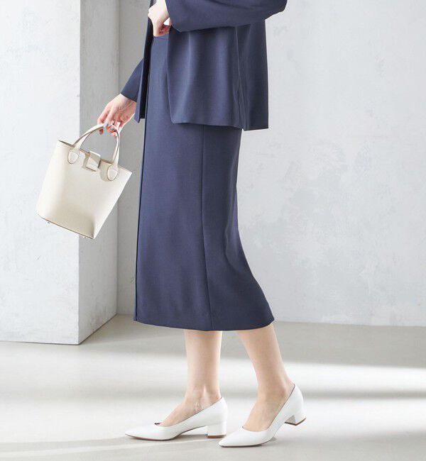 SHIPS for women「〈手洗い可能／撥水加工／接触冷感〉フロント ステッチ タイト スカート（セットアップ対応）」|スカート|