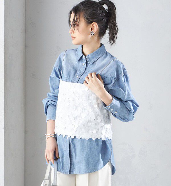 SHIPS for women「MARILYN MOON:スパンコール キャミソール」|キャミソール|