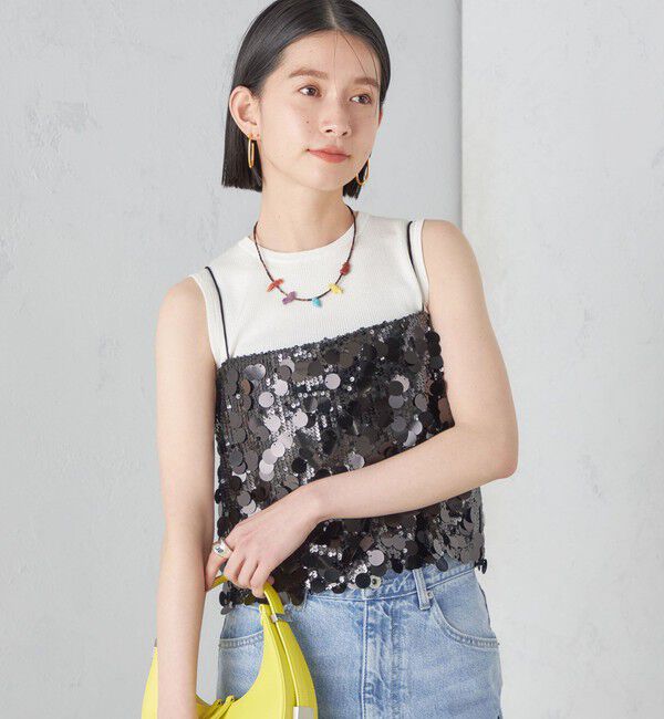 SHIPS for women「MARILYN MOON:スパンコール キャミソール」|キャミソール|