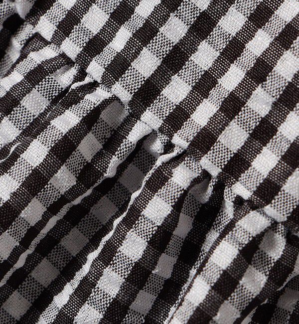 SHIPS Colors 「SHIPS Colors:〈手洗い可能〉ギンガムチェック ティアード スカート」|フレア|