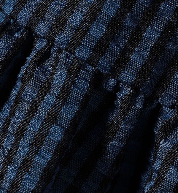 SHIPS Colors 「SHIPS Colors:〈手洗い可能〉ギンガムチェック ティアード スカート」|フレア|