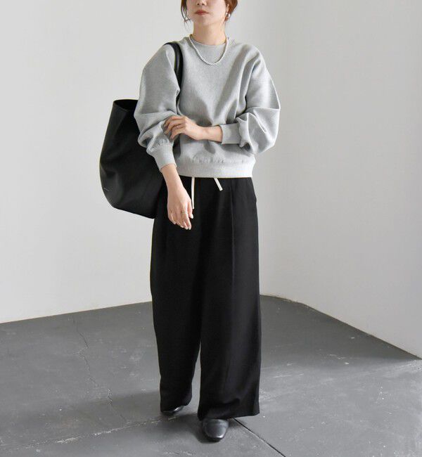 quaranciel「quaranciel:〈洗濯機可能〉ポンチ ベーシック コンパクト スウェット」|スウェット・ジャージ|