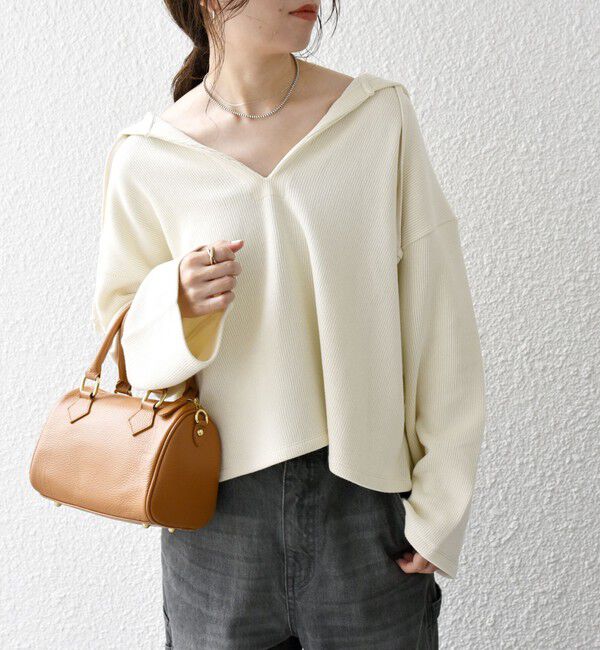 SHIPS any「SHIPS any:〈手洗い可能〉サカリバ フード ショート プルオーバー」|その他|ナチュラル