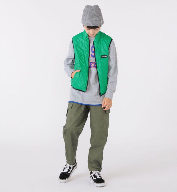 SHIPS KIDS「【SHIPS KIDS別注】WILD THINGS:130～170cm / キルティング リバーシブル ベスト」|ダウンベスト・ベスト|