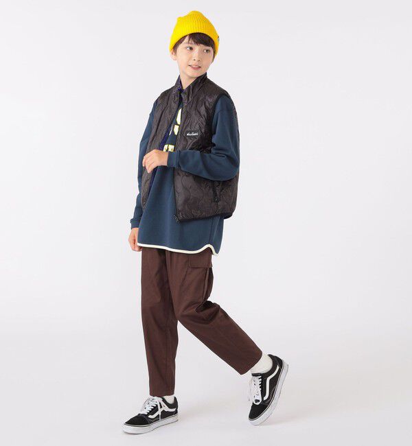 SHIPS KIDS「【SHIPS KIDS別注】WILD THINGS:130～170cm / キルティング リバーシブル ベスト」|ダウンベスト・ベスト|