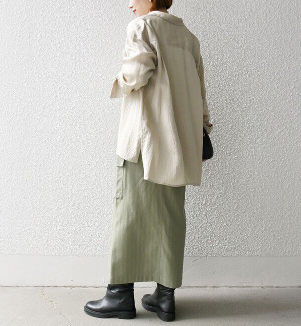 SHIPS any「SHIPS any:〈手洗い可能〉フロント ポケット オーバーサイズ シャツ」|シャツ・ブラウス|