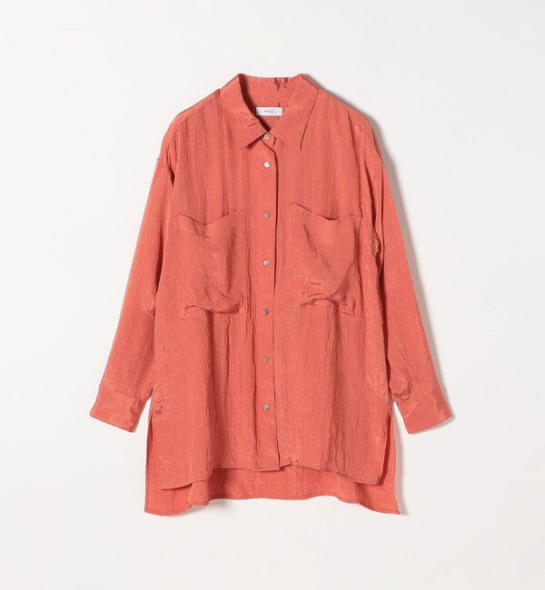 SHIPS any「SHIPS any:〈手洗い可能〉フロント ポケット オーバーサイズ シャツ」|シャツ・ブラウス|ピンク