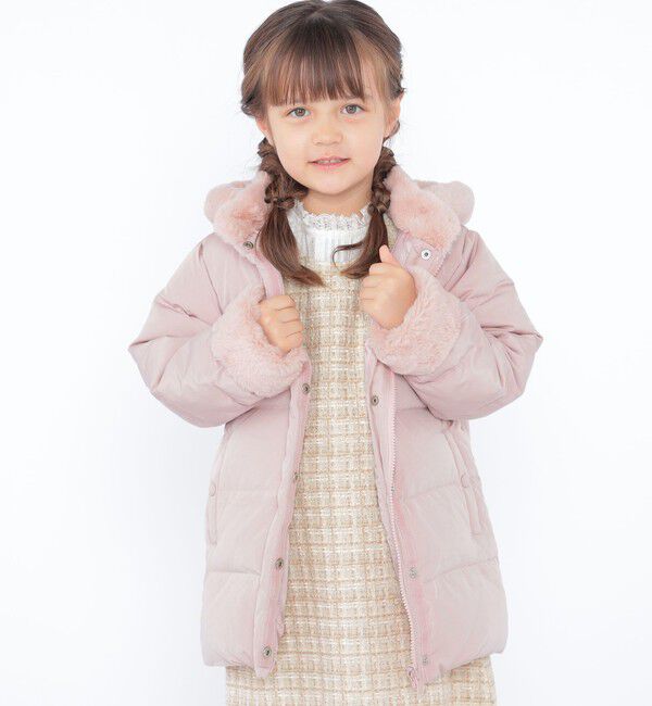 SHIPS KIDS「SHIPS KIDS:100～130cm /〈手洗い可能〉リバティ リサイクル ロング ダウン」|ダウン|