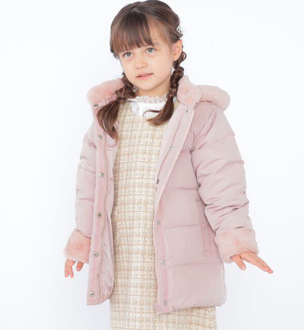 SHIPS KIDS「SHIPS KIDS:100～130cm /〈手洗い可能〉リバティ リサイクル ロング ダウン」|ダウン|