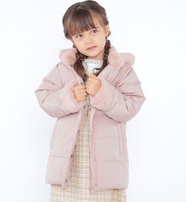 SHIPS KIDS「SHIPS KIDS:100～130cm /〈手洗い可能〉リバティ リサイクル ロング ダウン」|ダウン|