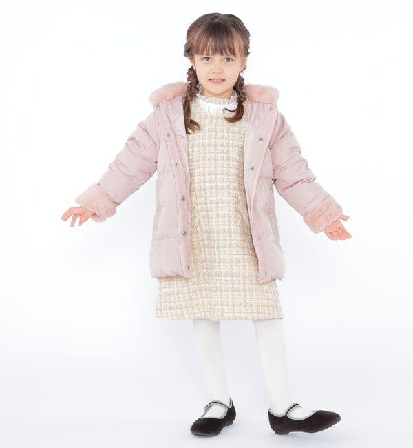 SHIPS KIDS「SHIPS KIDS:100～130cm /〈手洗い可能〉リバティ リサイクル ロング ダウン」|ダウン|