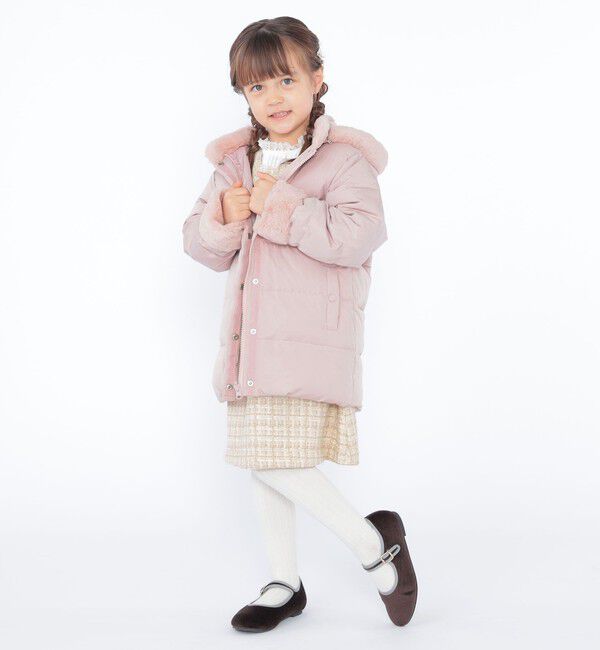 SHIPS KIDS「SHIPS KIDS:100～130cm /〈手洗い可能〉リバティ リサイクル ロング ダウン」|ダウン|