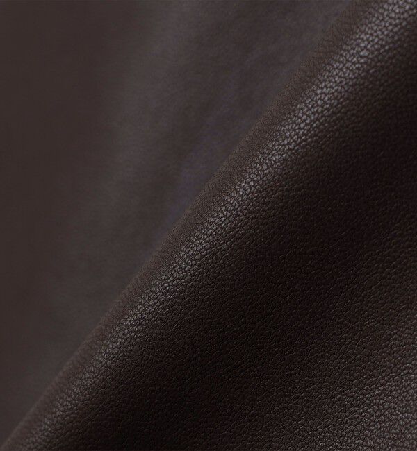 SHIPS「BENCH MARKING SHIRT: 合成皮革 カーコート」|ブルゾン・スタジャン|