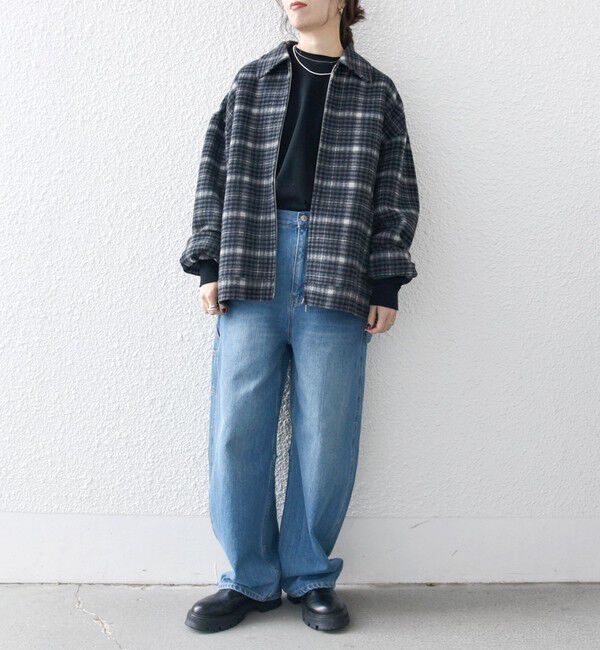 SHIPS any「SHIPS any: リバー メルトン オーバーサイズ ジップ ブルゾン◇」|ブルゾン・スタジャン|