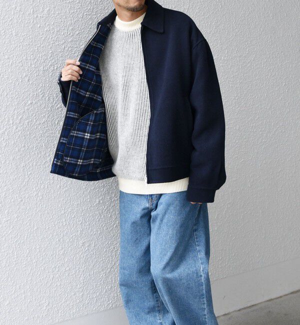 SHIPS any「SHIPS any: リバー メルトン オーバーサイズ ジップ ブルゾン◇」|ブルゾン・スタジャン|