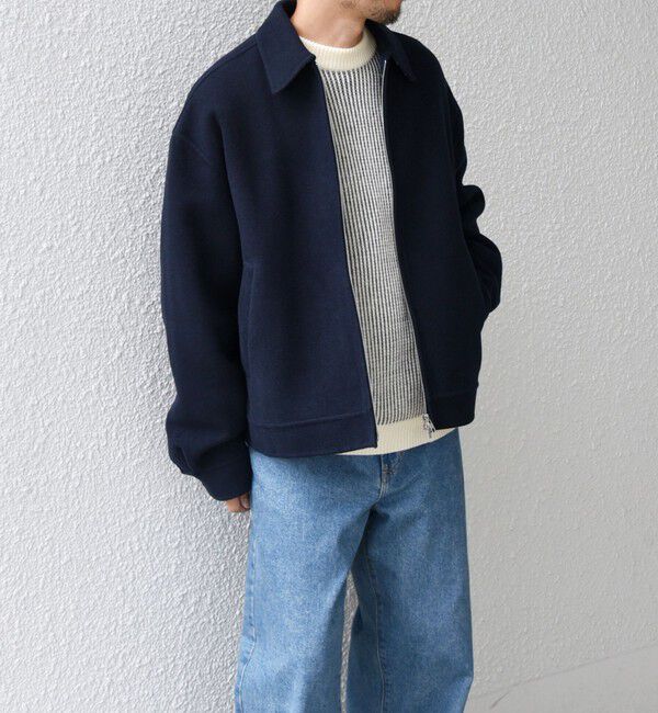 SHIPS any「SHIPS any: リバー メルトン オーバーサイズ ジップ ブルゾン◇」|ブルゾン・スタジャン|