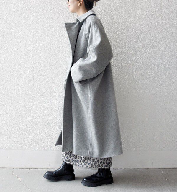 SHIPS any「SHIPS any: バルマカーン コクーン コート 25AW」|ステンカラーコート|