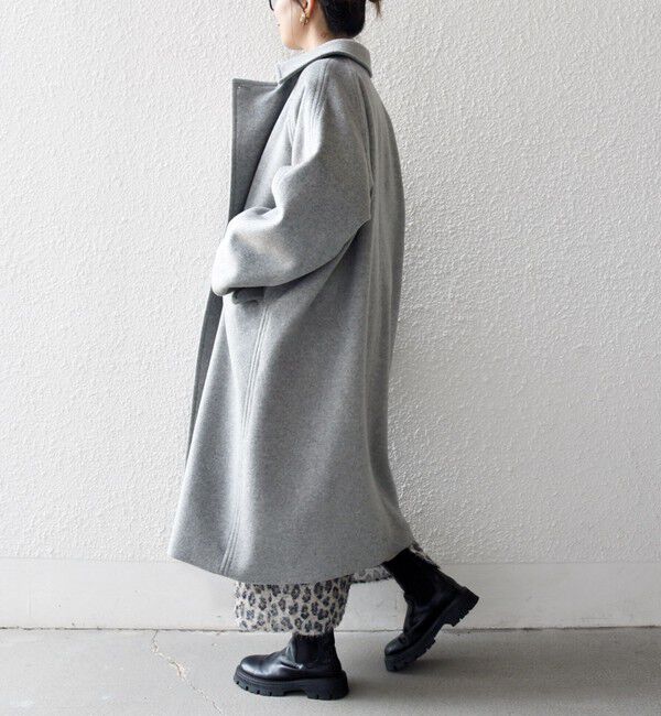 SHIPS any「SHIPS any: バルマカーン コクーン コート 25AW」|ステンカラーコート|