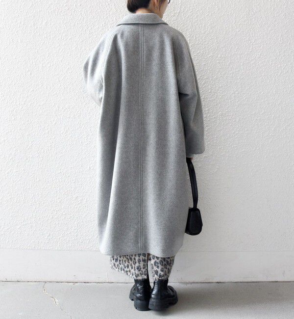 SHIPS any「SHIPS any: バルマカーン コクーン コート 25AW」|ステンカラーコート|