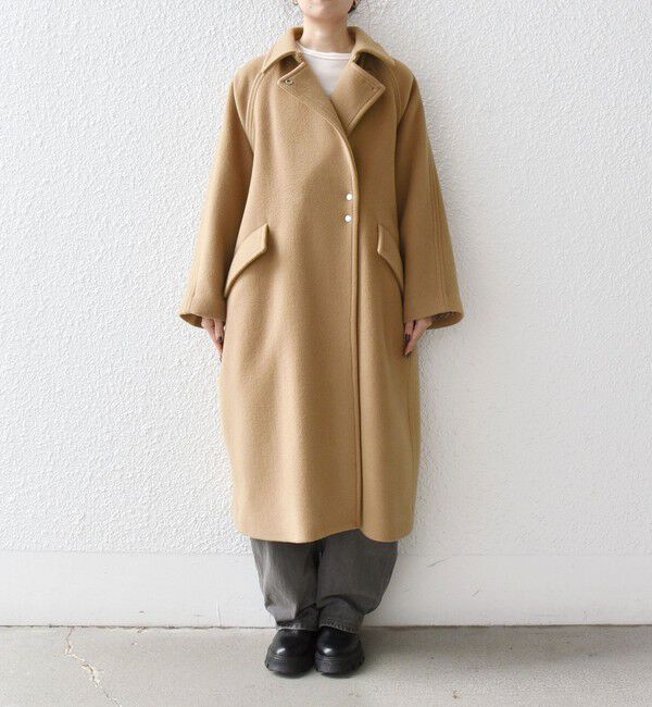 SHIPS any「SHIPS any: バルマカーン コクーン コート 25AW」|ステンカラーコート|