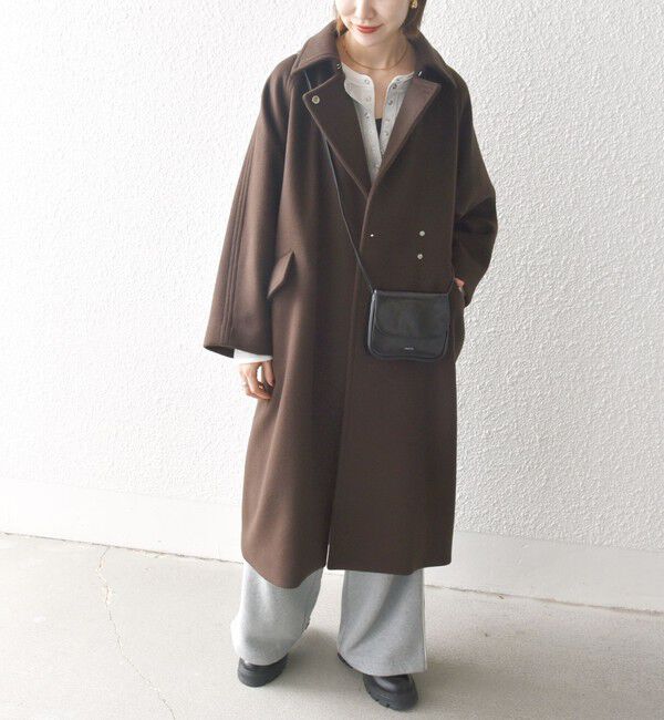 SHIPS any「SHIPS any: バルマカーン コクーン コート 25AW」|ステンカラーコート|