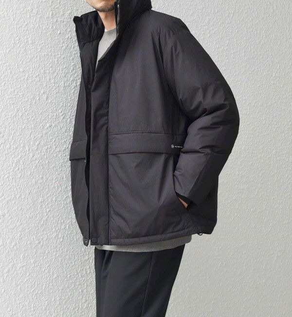 SHIPS any「SHIPS any: ワッシャー ナイロン ダウン / 中綿 ミックス スピンドル スタンド ブルゾン◇」|ダウン|