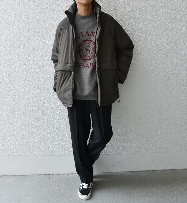 SHIPS any「SHIPS any: ワッシャー ナイロン ダウン / 中綿 ミックス スピンドル スタンド ブルゾン◇」|ダウン|